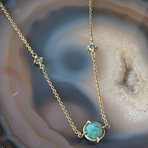 Gold aventurine necklace healing stone - Picture 6 of 8